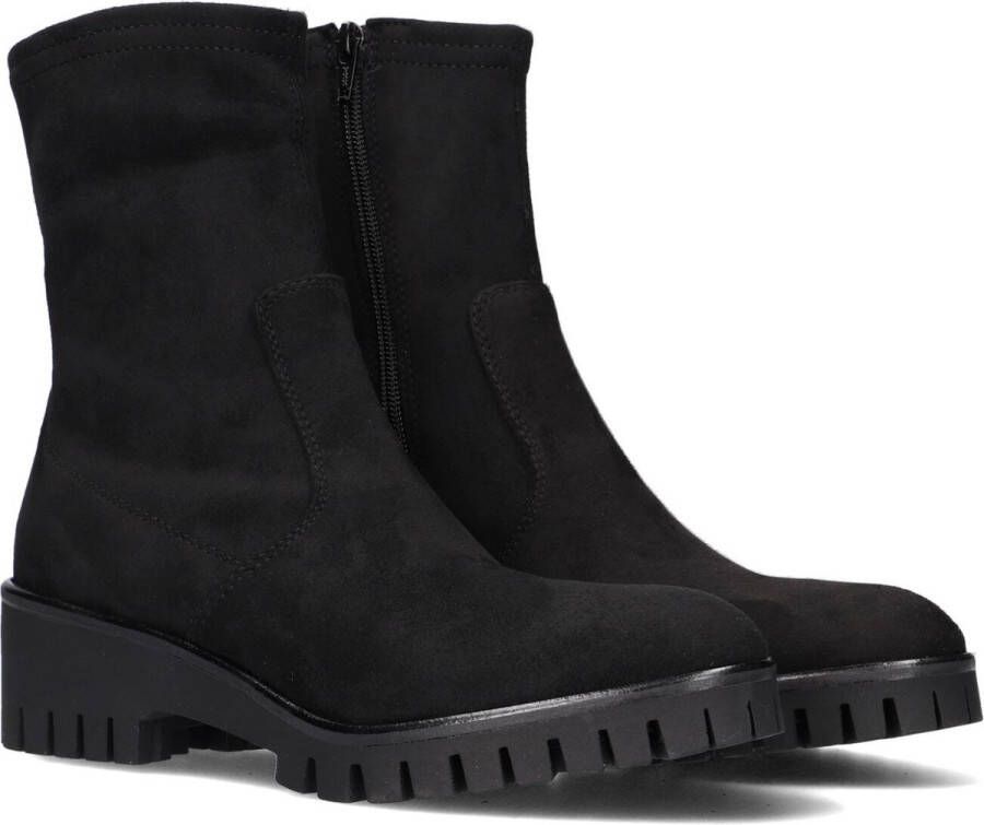 Notre-V Arita Enkellaarsjes Enkelboots met rits Dames Zwart