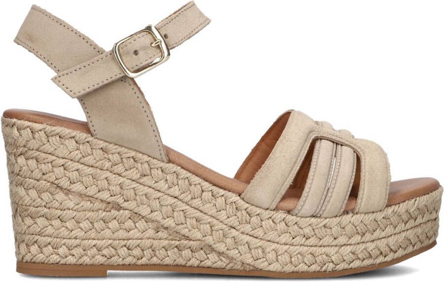 Notre-V As-14372 Sandalen Met Sleehak Dames Beige