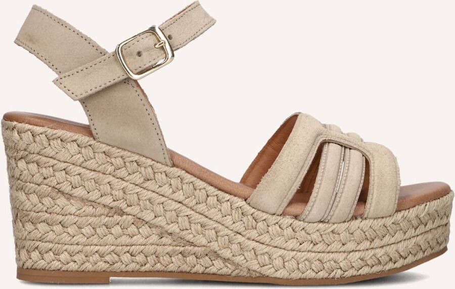 Notre-V As-14372 Sandalen Met Sleehak Dames Beige