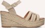 Notre-V As-14372 Sandalen Met Sleehak Dames Beige - Thumbnail 2