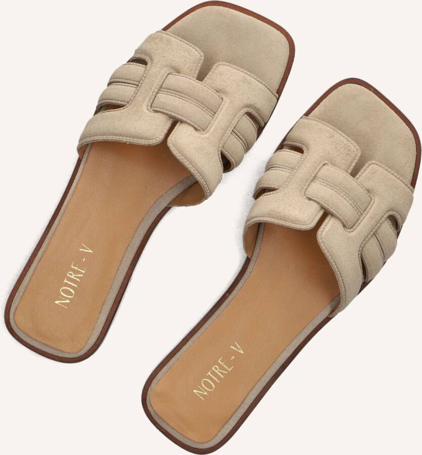 Notre-V As-16301 Slippers Dames Beige