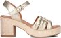 Notre-V As-2000 Sandalen Dames Goudkleurig - Thumbnail 2