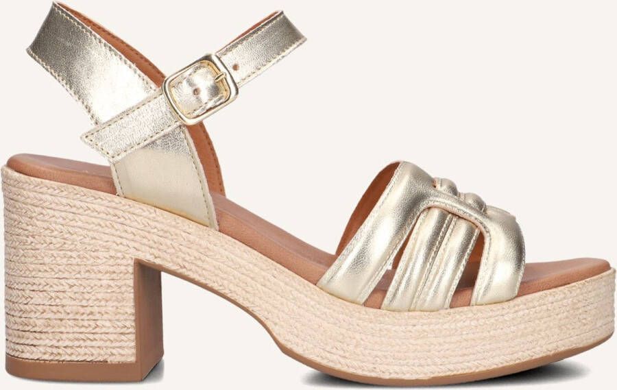 Notre-V As-2000 Sandalen Dames Goudkleurig