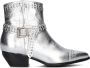 Notre-V As186 Enkellaarsjes Enkelboots met rits Dames Zilver - Thumbnail 10