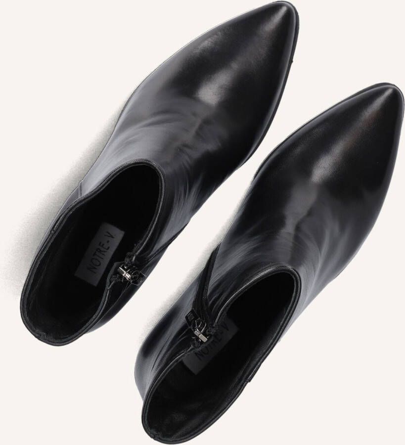 Notre-V At 156 Enkellaarsjes Enkelboots met rits Dames Zwart