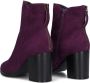 Notre-V Fresia-02 Enkellaarsjes Enkelboots met rits Dames Paars - Thumbnail 2