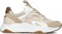 Notre-V Iva-06 Sneakers Leren Sneaker Dames Beige - Thumbnail 1