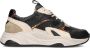 Notre-V Iva-06 Sneakers Leren Sneaker Dames Zwart - Thumbnail 3