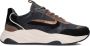 Notre-V Iva-30 Sneakers Dames Leren Sneaker Zwart - Thumbnail 1