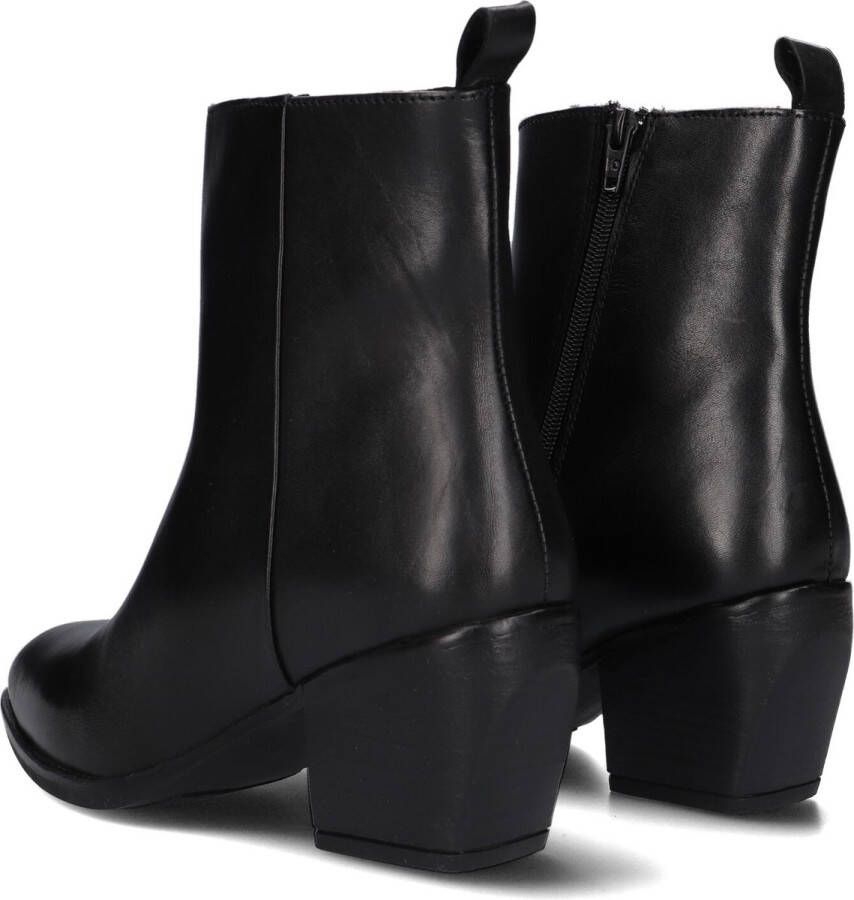 Notre-V Ki-4563 Enkellaarsjes Enkelboots met rits Dames Zwart - Foto 2