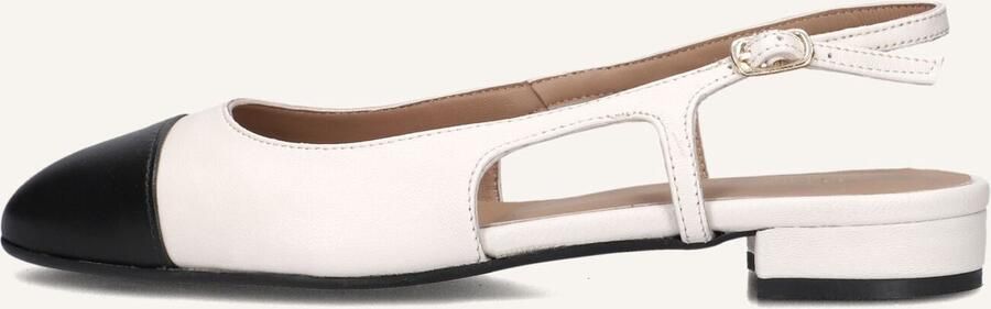 Notre-v Beige leren slingbacks voor dames White Dames - Foto 5