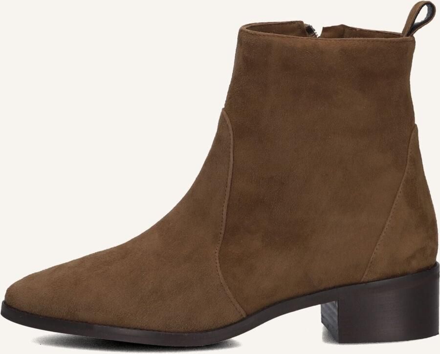 Notre-V 11038 Enkellaarsjes Enkelboots met rits Dames Bruin - Foto 6