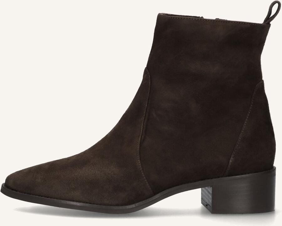 Notre-V 11038 Enkellaarsjes Enkelboots met rits Dames Bruin - Foto 6