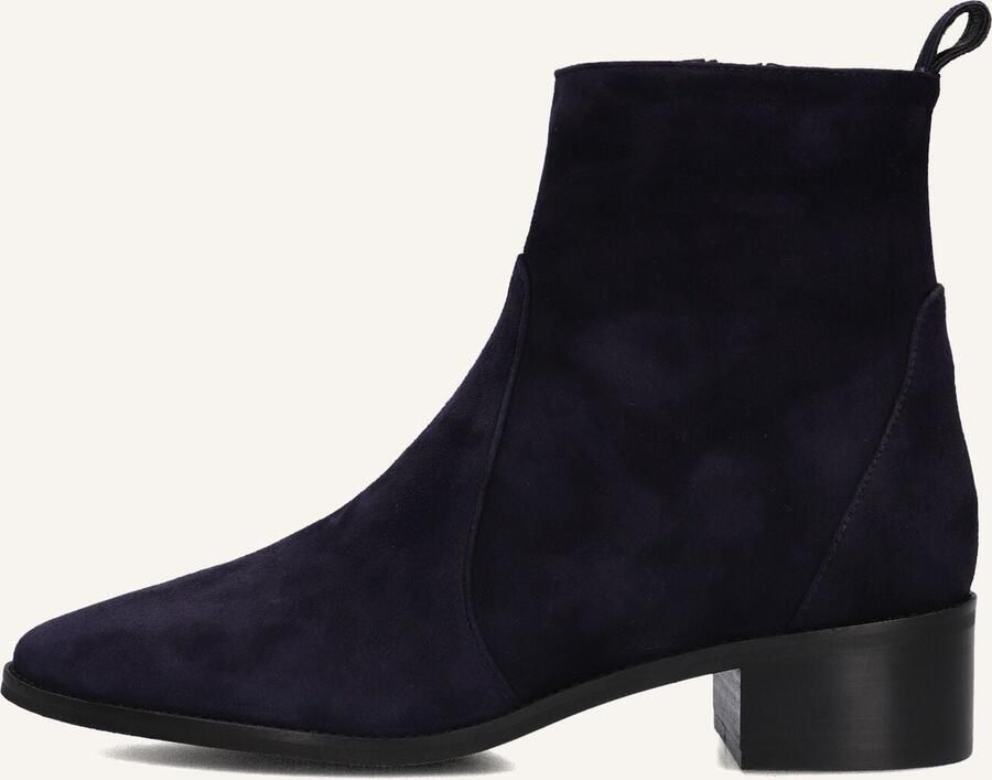 Notre-V 11038 Enkellaarsjes Enkelboots met rits Dames Donkerblauw - Foto 6