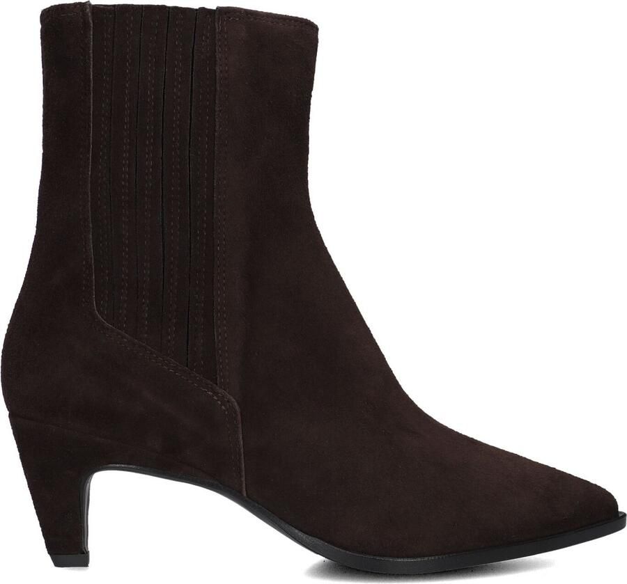 Notre-V 15225 Enkellaarsjes Enkelboots met rits Dames Bruin - Foto 5