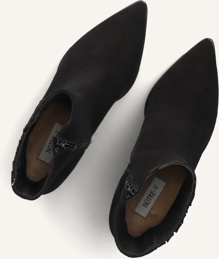 Notre-V 15225 Enkellaarsjes Enkelboots met rits Dames Zwart - Foto 3