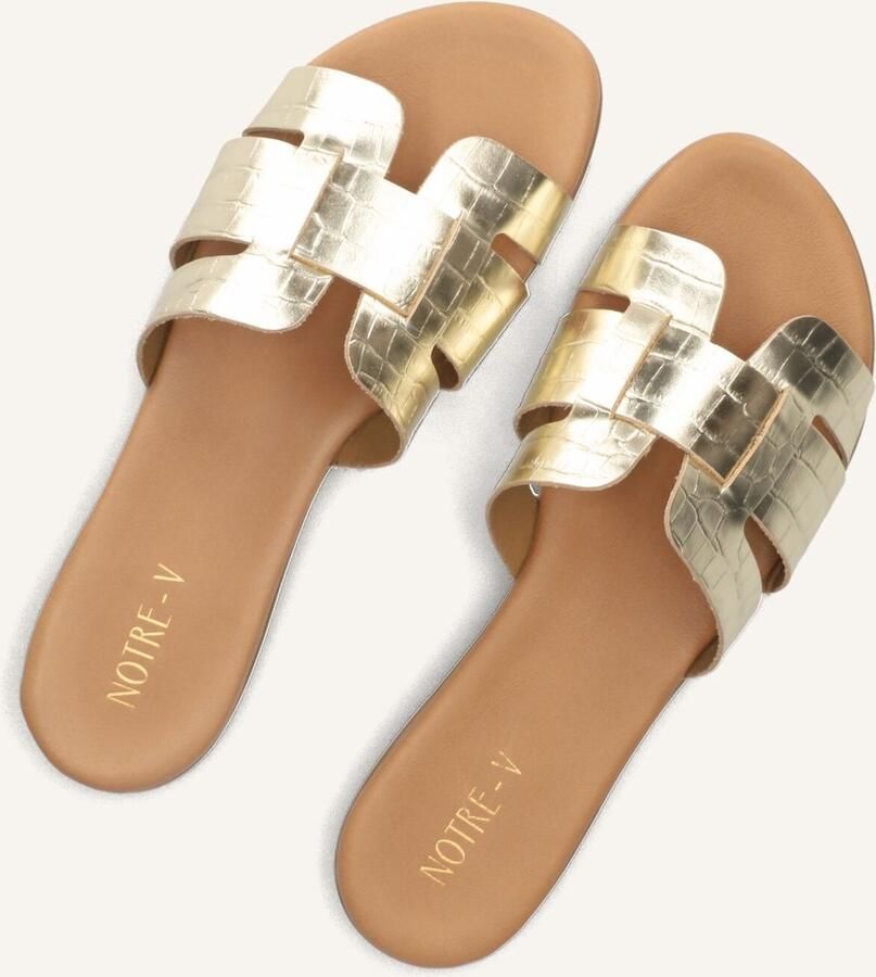 Notre-V Notre V 179874 Slippers Dames Goud - Foto 4