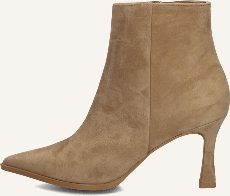 Notre-V 19536 Enkellaarsjes Enkelboots met rits Dames Camel - Foto 6