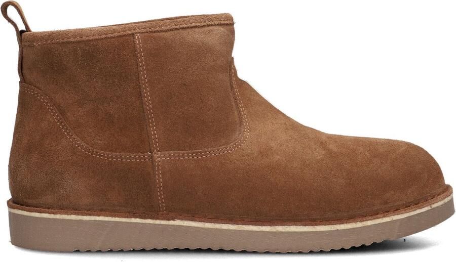 Notre-V 2204-03 Enkellaarsjes Enkelboots Dames Cognac