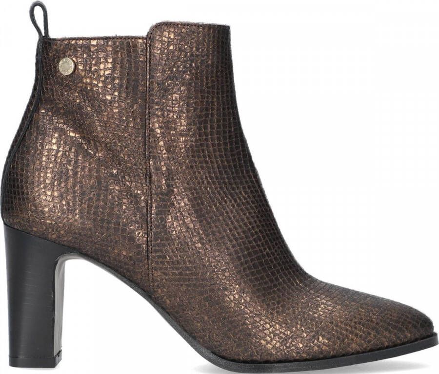 Notre-V Notre V 224838 Enkellaarsjes Enkelboots met rits Dames Brons - Foto 3