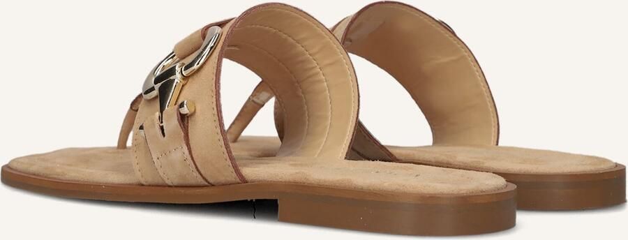 Bruin Tinten 22680 Teenslippers Zomer slippers Dames Beige - Foto 3