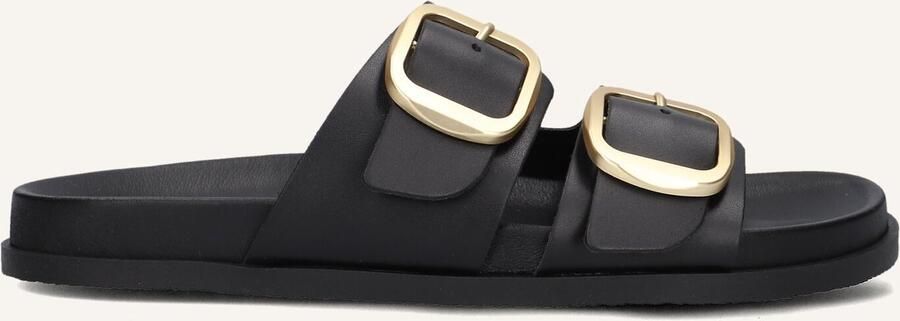 Notre-v Zwarte Leren Slippers Stijlvol Model - Foto 3