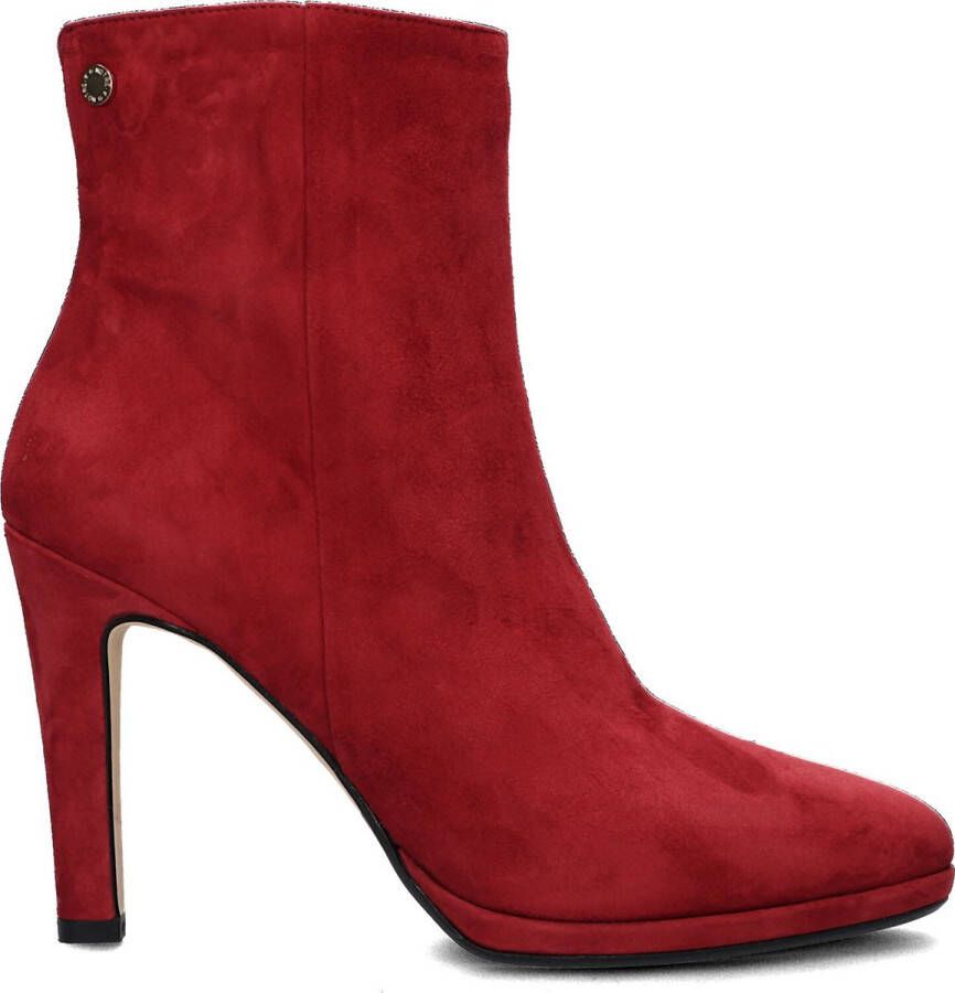 Notre V Notre V 26533 Enkellaarsjes Enkelboots met rits Dames Rood