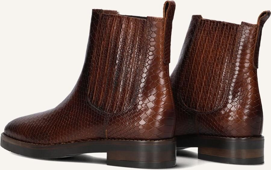 Notre-v Cognac Chelsea Laarzen met Slangenprint - Foto 3