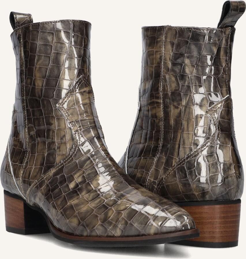 Notre-V 3231 Enkellaarsjes Enkelboots met rits Dames Grijs - Foto 3