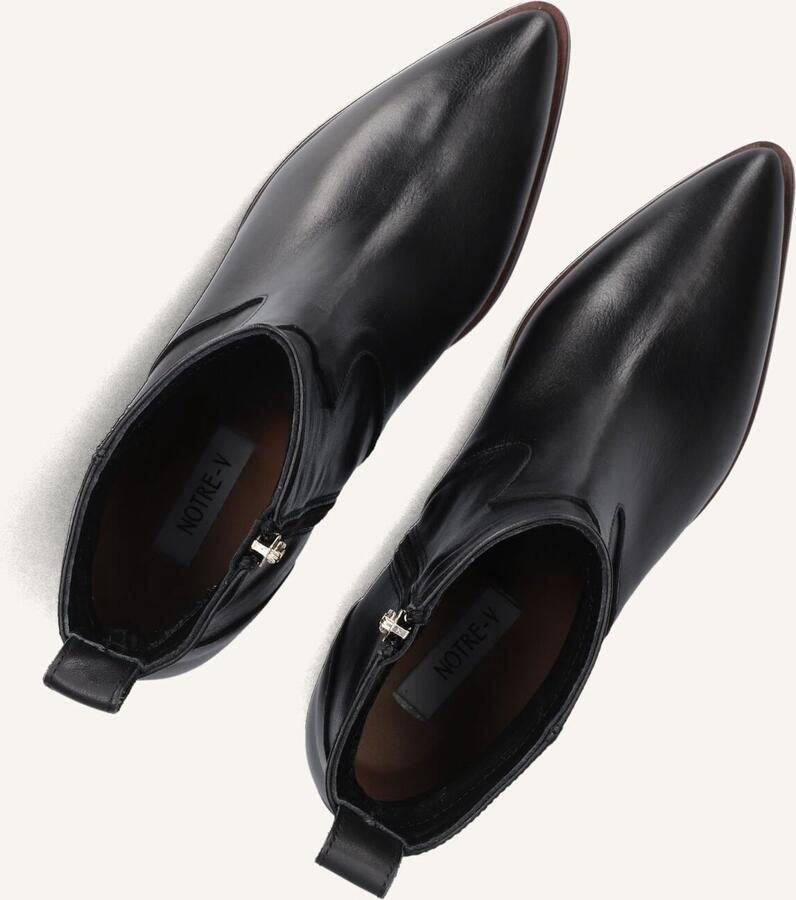 Notre-V 3231 Enkellaarsjes Enkelboots met rits Dames Zwart - Foto 3