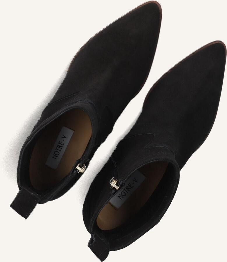 Notre-V 3231 Enkellaarsjes Enkelboots met rits Dames Zwart - Foto 5