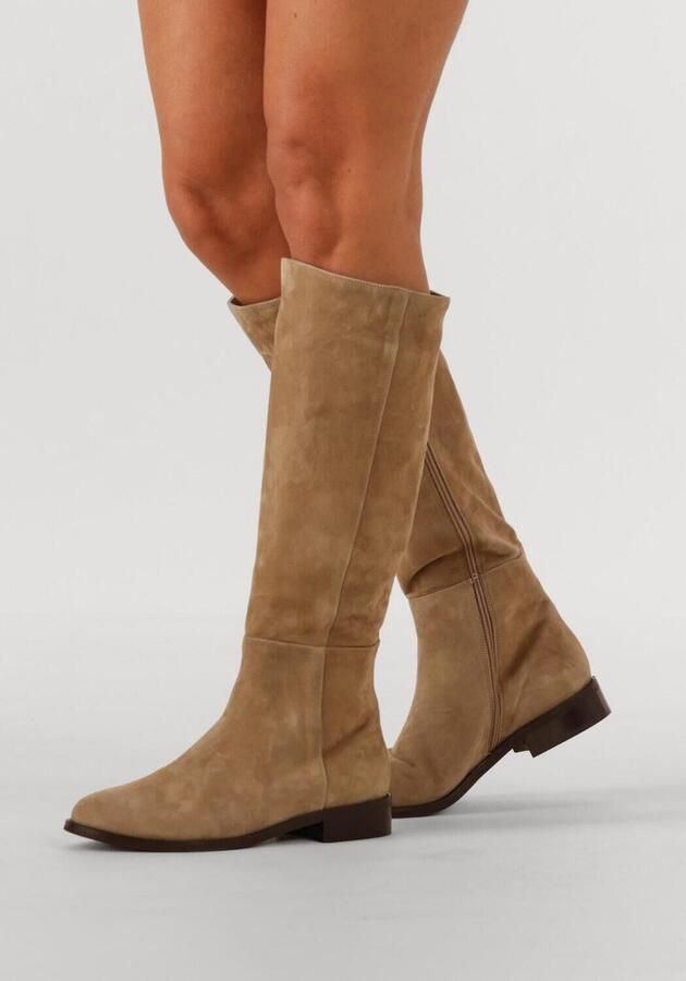 Notre-v Taupe Suède Hoge Laarzen Stijlvol Model - Foto 2