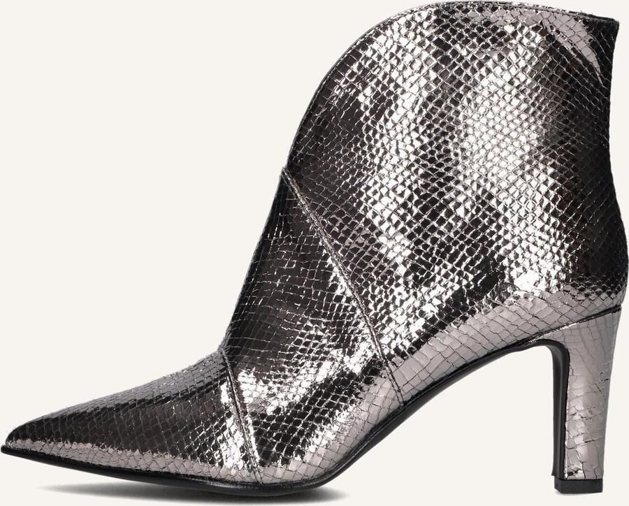 Notre-V 38235 Enkellaarsjes Enkelboots met rits Dames Zilver - Foto 3