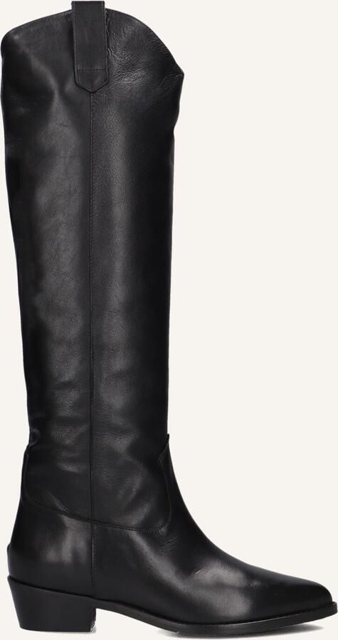 Notre-v Zwarte hoge laarzen met puntige neus - Foto 2