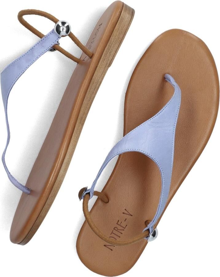 Notre-V Notre V 444009 Sandalen Dames Blauw - Foto 4