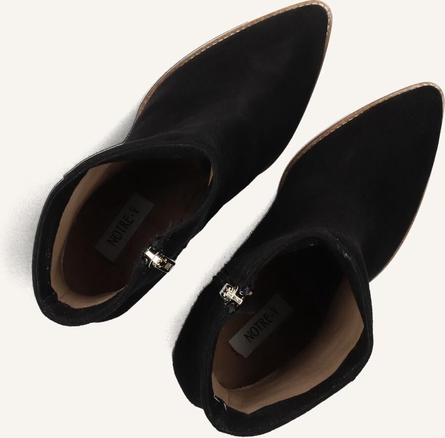 Notre-V 46936 Enkellaarsjes Enkelboots met rits Dames Zwart - Foto 2