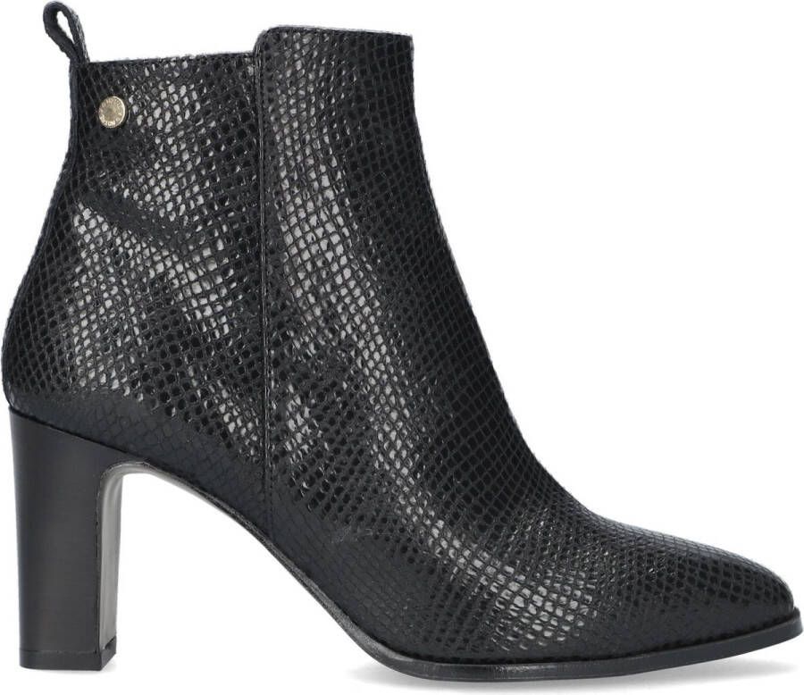 Notre-V Notre V 4838 Enkellaarsjes Enkelboots met rits Dames Zwart