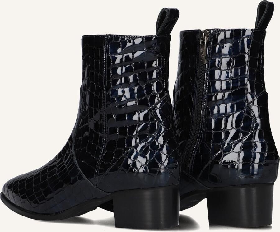Notre-V 63231 Enkellaarsjes Enkelboots met rits Dames Blauw - Foto 4
