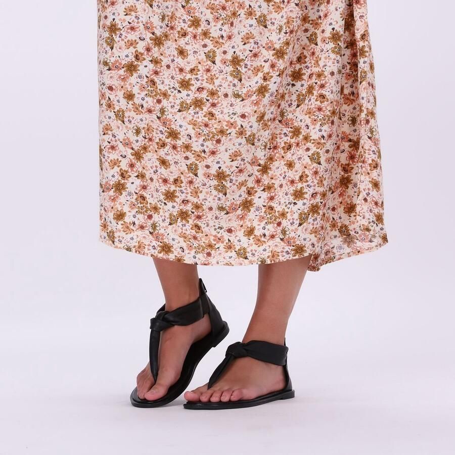 Notre-v Zwarte Leren Sandalen Chic Stijl Black Dames - Foto 3