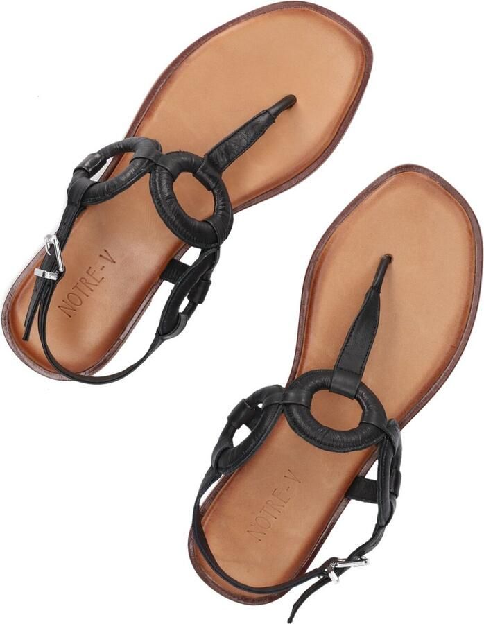 Notre-V Notre V 799003 Sandalen Dames Zwart - Foto 3