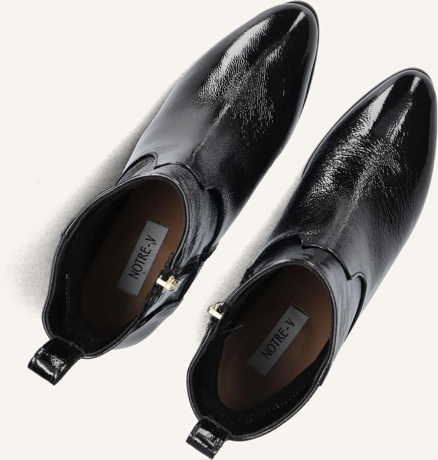 Notre-V 8543 Enkellaarsjes Enkelboots met rits Dames Zwart - Foto 3