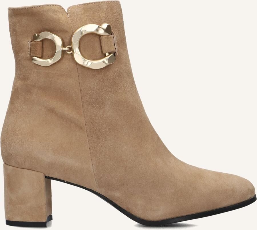Notre-V 8558 Enkellaarsjes Enkelboots met rits Dames Beige - Foto 2