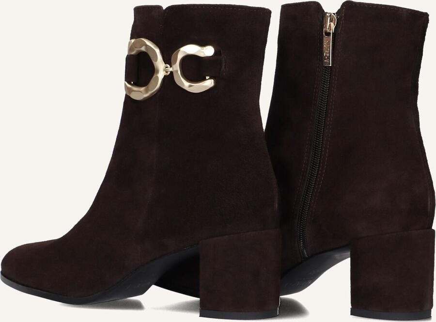Notre-V 8558 Enkellaarsjes Enkelboots met rits Dames Bruin - Foto 2