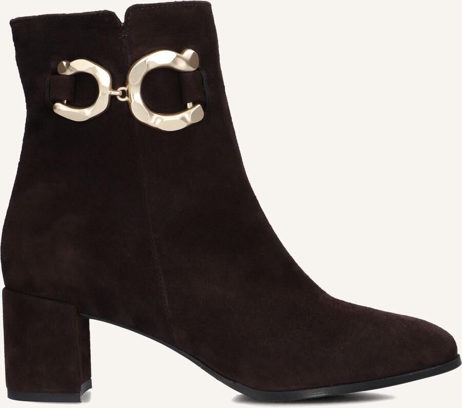Notre-V 8558 Enkellaarsjes Enkelboots met rits Dames Bruin - Foto 2