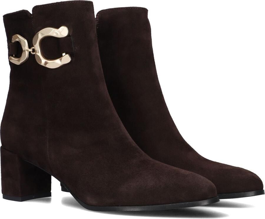 Notre-V 8558 Enkellaarsjes Enkelboots met rits Dames Bruin - Foto 2