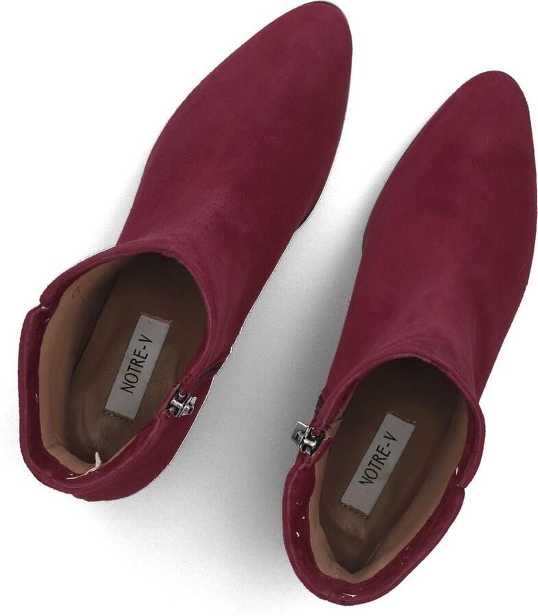 Notre-V 8560 Enkellaarsjes Enkelboots met rits Dames Rood - Foto 5