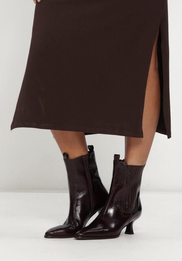 Notre-V 85929 Enkellaarsjes Enkelboots met rits Dames Bruin - Foto 6