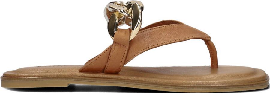 Notre-V Notre V 897006 Teenslippers Zomer slippers Dames Cognac - Foto 2