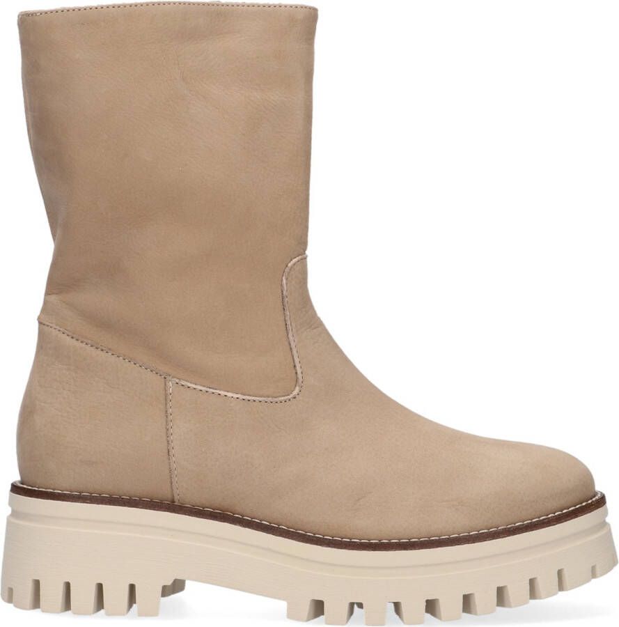 Notre-V 9030 Enkellaarsjes Enkelboots met rits Dames Beige - Foto 2