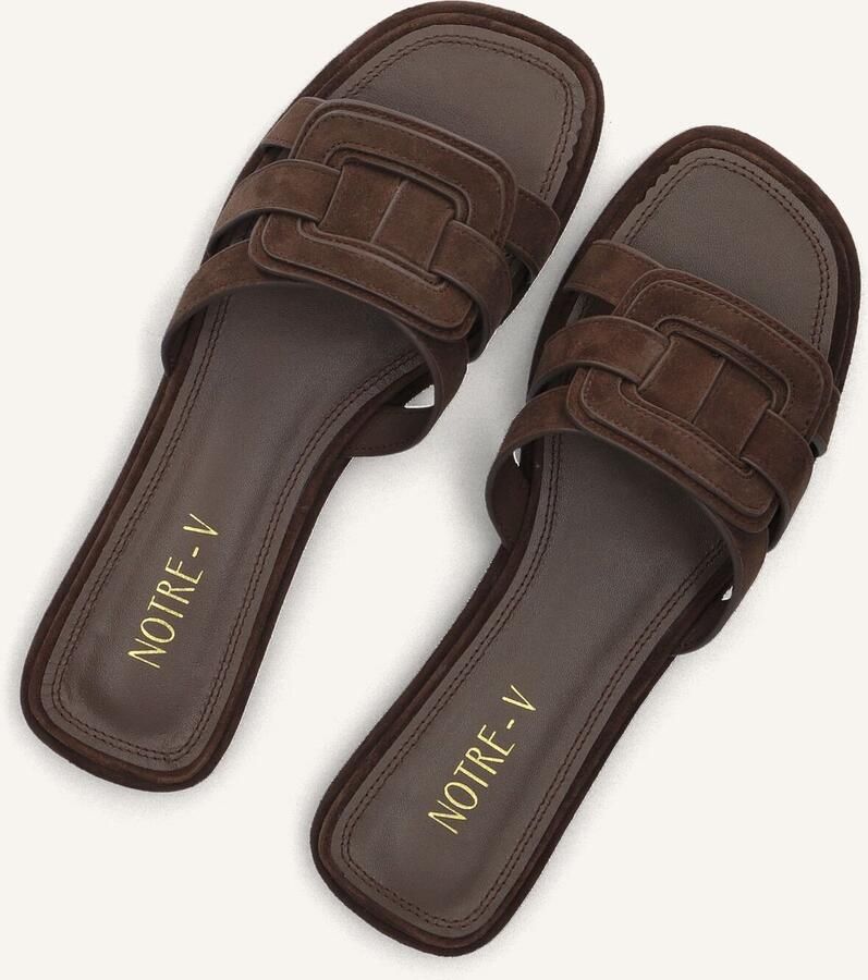 Notre-V 9672la Slippers Dames Bruin - Foto 5